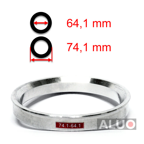 Anelli di centraggio di Aluminio 74,1 - 64,1 mm ( 74.1 - 64.1 )