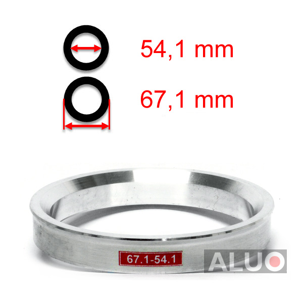 Anelli di centraggio di Aluminio 67,1 - 54,1 mm ( 67.1 - 54.1 )