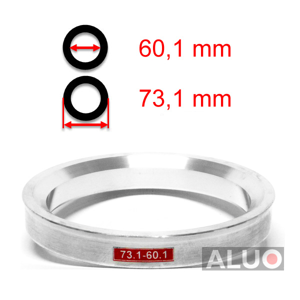 Anelli di centraggio di Aluminio 73,1 - 60,1 mm ( 73.1 - 60.1 )