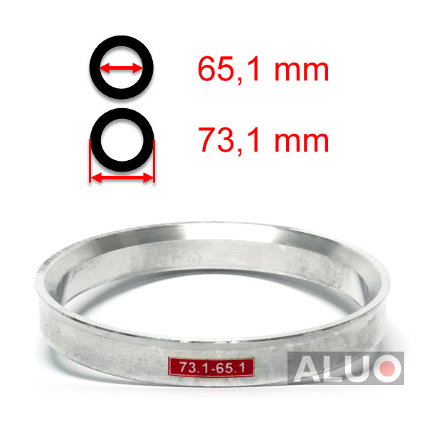 Anelli di centraggio di Aluminio 73,1 - 65,1 mm ( 73.1 - 65.1 )