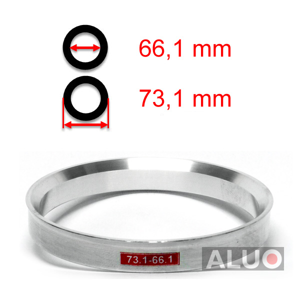 Anelli di centraggio di Aluminio 73,1 - 66,1 mm ( 73.1 - 66.1 )
