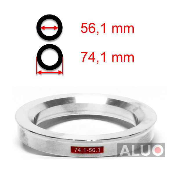 Anelli di centraggio di Aluminio 74,1 - 56,1 mm ( 74.1 - 56.1 )