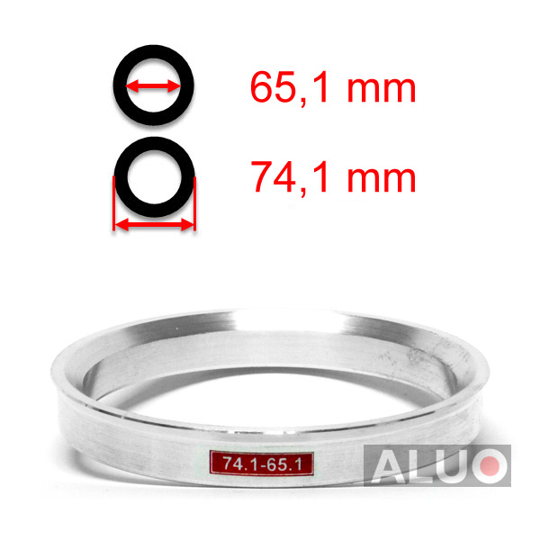 Anelli di centraggio di Aluminio 74,1 - 65,1 mm ( 74.1 - 65.1 )