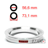 Anelli di centraggio di Aluminio 73,1 - 56,6 mm ( 73.1 - 56.6 )