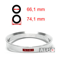 Anelli di centraggio di Aluminio 74,1 - 66,1 mm ( 74.1 - 66.1 )