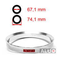 Anelli di centraggio di Aluminio 74,1 - 67,1 mm ( 74.1 - 67.1 )